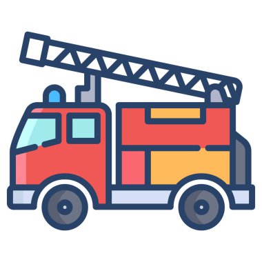 kamyon web simgesi basit illüstrasyon