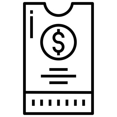 Para için. Web simgesi basit illüstrasyon