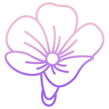 Beyaz arkaplanda izole edilmiş pembe çiçek