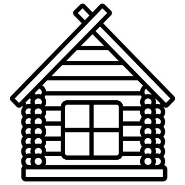 Ev. Web simgesi basit illüstrasyon