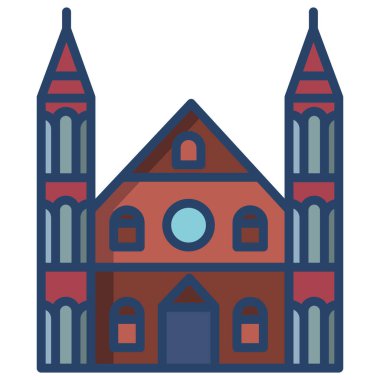 Bina. Web simgesi basit tasarım