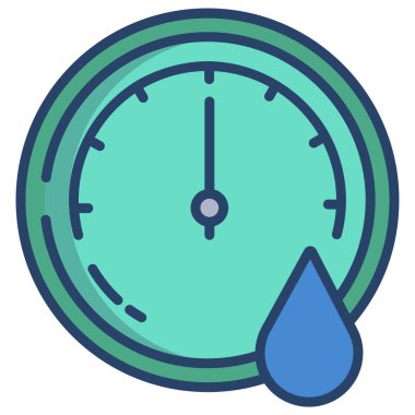 Saat. Web simgesi basit illüstrasyon