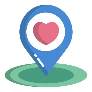 Haritanın vektör illüstrasyonu