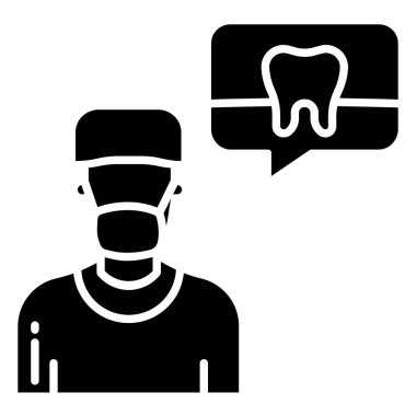 Konuş. Web simgesi basit illüstrasyon 