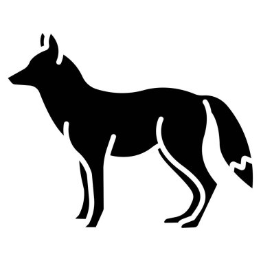 Tilki. Web simgesi basit illüstrasyon