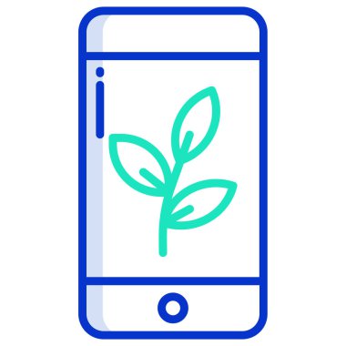 Cep telefonu. Web simgesi basit illüstrasyon