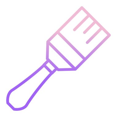 boya fırçası ikonu. vektör illüstrasyonu