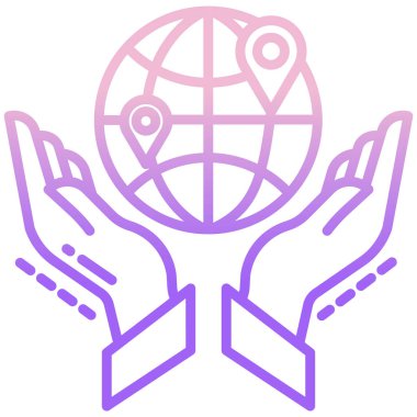 genel ağ vektör çizgisi simgesi