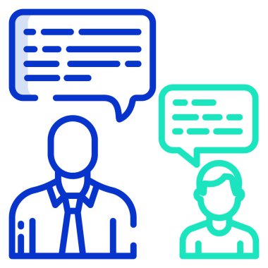 Beyaz arkaplanda basit vektör simgesinden bahset