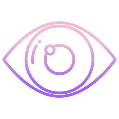 Göz. Web simgesi basit illüstrasyon 