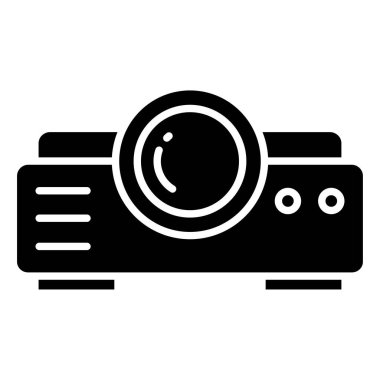 projektör web simgesi, vektör çizim 