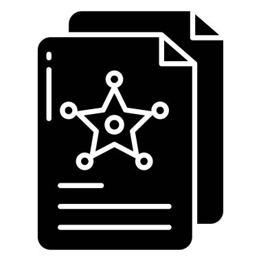 Belge. Web simgesi basit illüstrasyon