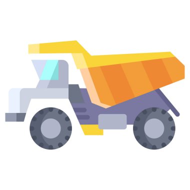 kamyon web simgesi basit illüstrasyon