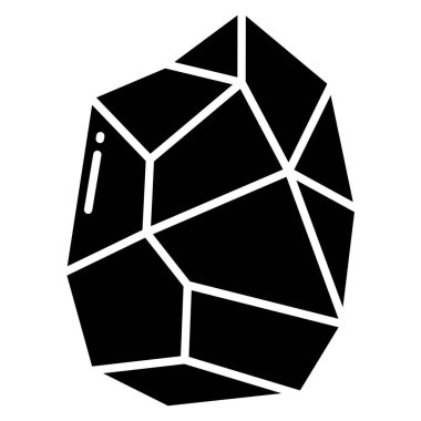 Kaya simgesinin vektör illüstrasyonu