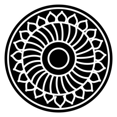 soyut çiçek süsleme, vektör çizim 