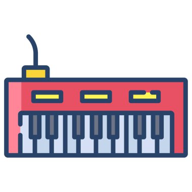 Klavye web simgesi, vektör çizim