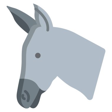 Eşeğin vektör illüstrasyonu
