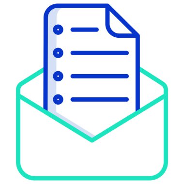 E- posta web simgesi vektör illüstrasyonu