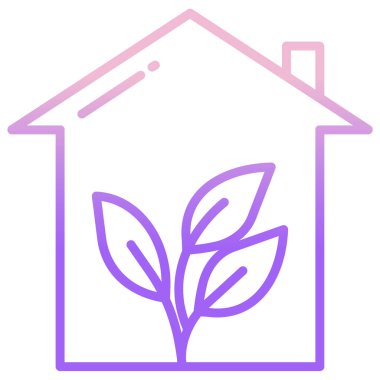 ev vektörü simgesi modern illüstrasyon