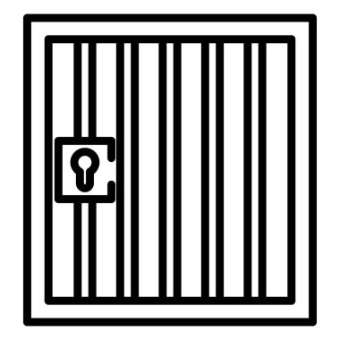 Hapishane simge vektör çizim 