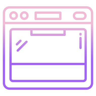 Mikrodalga fırın kutsal kişilerin resmi, vektör çizim