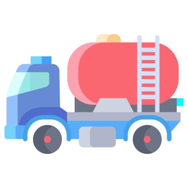 kamyon web simgesi basit illüstrasyon