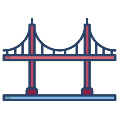 Köprü. Web simgesi basit tasarım