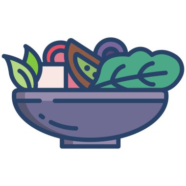 Salata ve sebze vektör çizimi