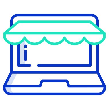 Alışveriş. Web simgesi basit illüstrasyon