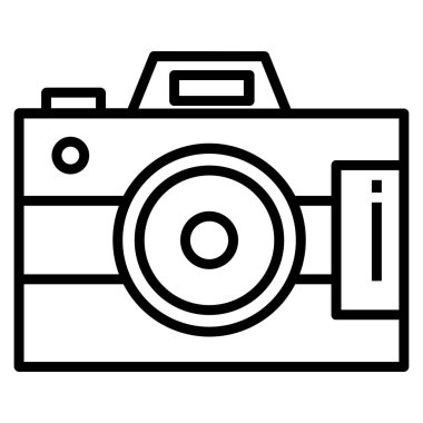 Kamera. Web simgesi basit illüstrasyon