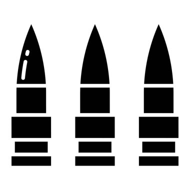 Beyaz arkaplanda kurşun simgesi izole edildi
