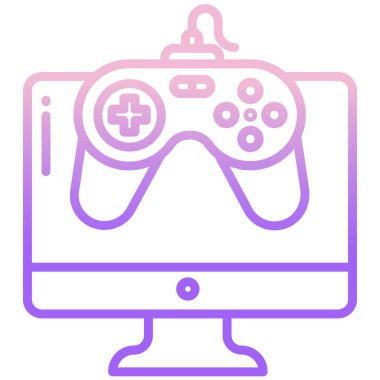 oyun konsepti iyonu, vektör illüstrasyonu 