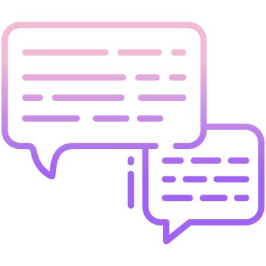 Konuş. Web simgesi basit illüstrasyon 