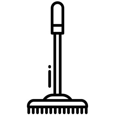 Tek bir Döşeme Temizleyicisinin vektör çizimi