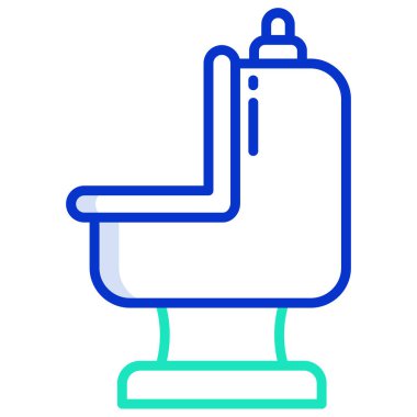 Tuvalet. Web simgesi basit illüstrasyon