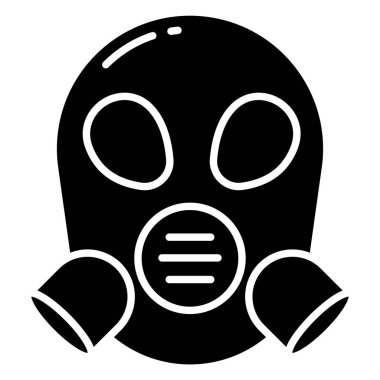 maske simgesi vektör illüstrasyonu 