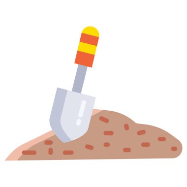 Kürek. Web simgesi basit illüstrasyon