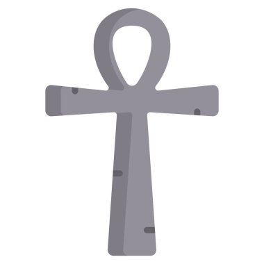 Basit vektör simgesi, Ankh çapraz çizimi 