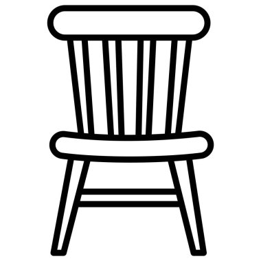 Sandalye. Web simgesi basit tasarım