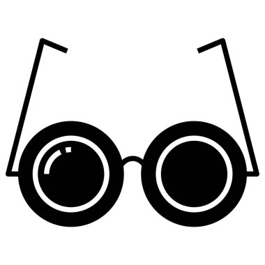 Güneş gözlüğü. Web simgesi basit illüstrasyon