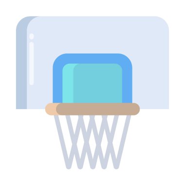 Alışveriş arabası ikonlu sepet. Web için spor malzemeleri vektör simgelerinin basit illüstrasyonu