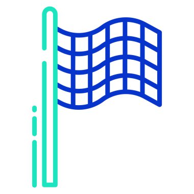 Bayrak. Web simgesi basit tasarım 