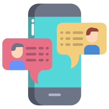  Cep telefonu web simgesi, vektör çizim