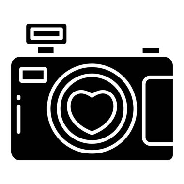 Kamera. Web simgesi basit illüstrasyon  