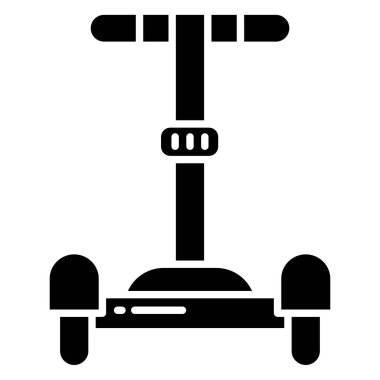 Beyaz arkaplanda basit Segway simgesi