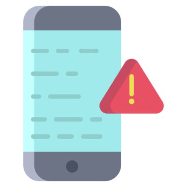 Basit vektör simgesi, akıllı telefonun çizimi