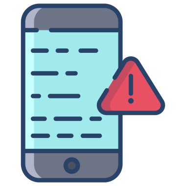 Alarm! Web simgesi basit illüstrasyon