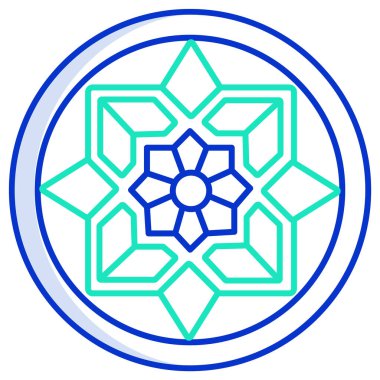 Çiçek detayı, süs, vektör illüstrasyonu