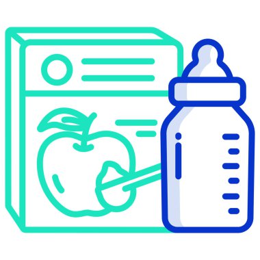 Web için basit bir içecek vektör simgesi çizimi