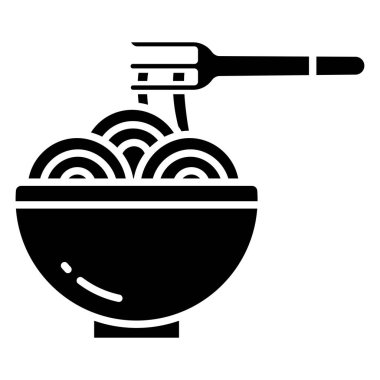 Basit vektör simgesi, spagetti çizimi